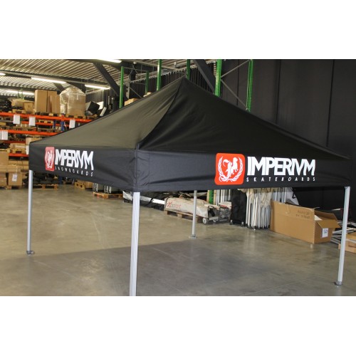 Tente pliable en acier avec imprimée Logo/visuel