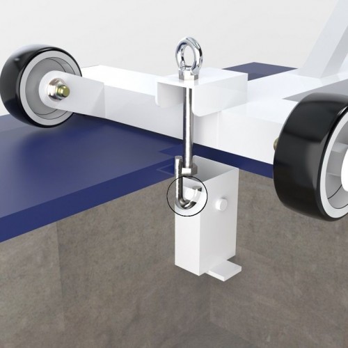 Poteaux ronds sur embase en acier galvanisé  Ø90mm - Conforme ITF