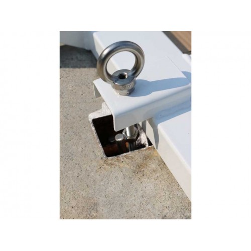 Poteaux ronds sur embase en acier galvanisé  Ø90mm - Conforme ITF