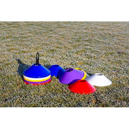 Lot de 50 cônes de délimitation - 5 couleurs
