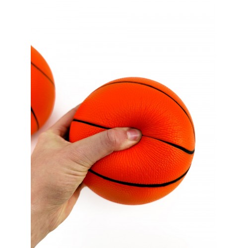 Ballon de basketball en mousse - taille 4 - Idéal pour les exercices ludiques d'échauffement