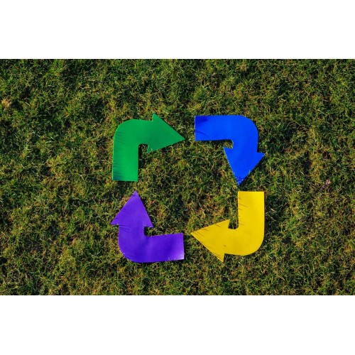 Lot de 4 flèches courbées - Idéal pour Les Exercices de Coordination pour Les Enfants