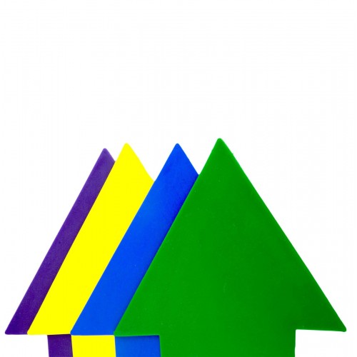 Lot de 4 flèches courbées - Idéal pour Les Exercices de Coordination pour Les Enfants