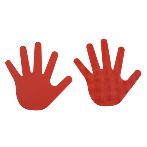 Lot de 4 Paires de Mains - Marquage au sol ludique - Pour Les Exercices de Coordination pour Les Enfants