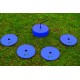 Lot de 24 disques de marquage Bleu - Marquages au sol pour entraînements