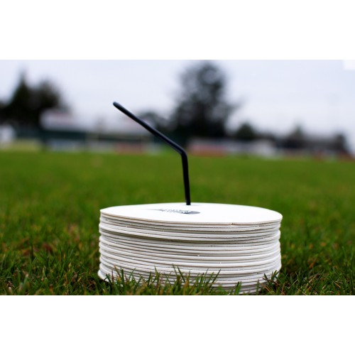 Lot de 24 disques de marquage Blanc - Marquage au Sol parfait pour les entraînements
