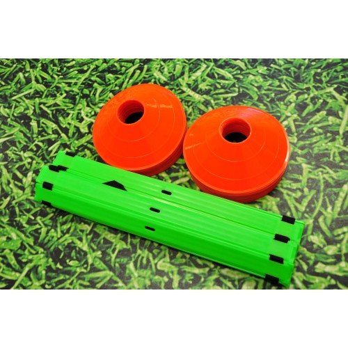 Kit agilité : échelle 4 mètres + 50 cones - Le kit parfait pour l'échauffement !