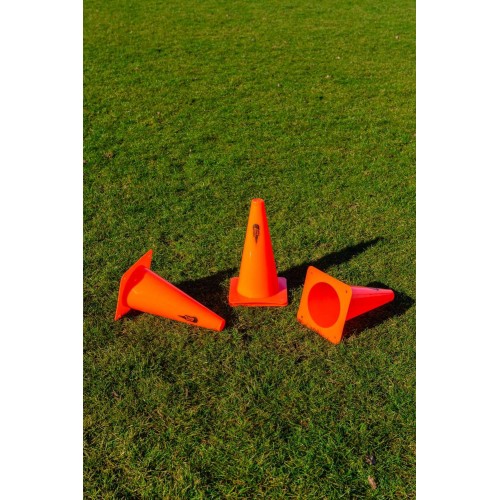 Lot de 4 cônes de délimitation - 30 cm - Visible et ergonomique !