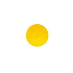 Ballon de football en mousse 13.4cm - Jaune - Idéal pour l'échauffement