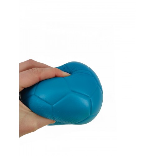 Ballon de football en mousse 15cm - Turquoise - Idéal pour l'échauffement