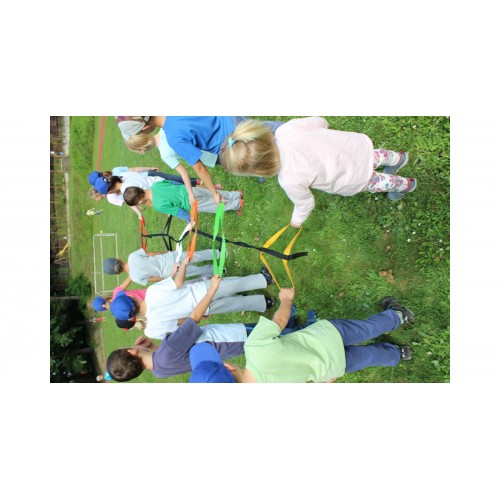 Corde de marche pour 12 enfants - Idéal pour la cohésion et coordination des enfants