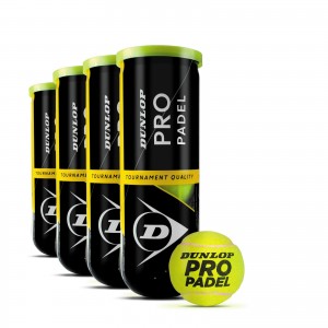 Balles de Padel - Dunlop Pro Padel (tube de 3 balles)