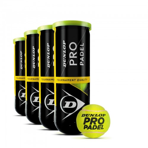 Balles de Padel - Dunlop Pro Padel (tube de 3 balles)