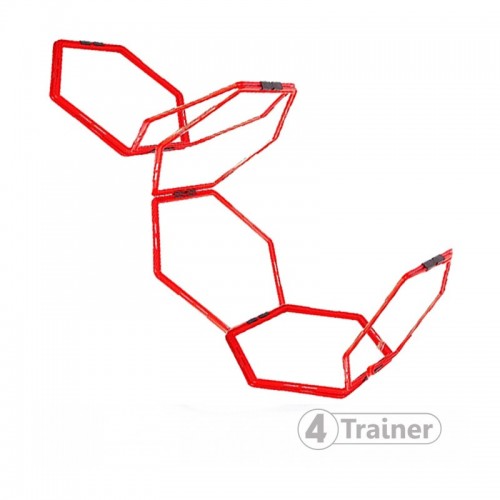 Echelle de Rythme - Lot de 12 Cerceaux Hexagonaux Pro - 4TRAINER