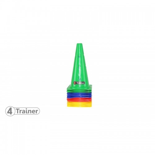 Balise x8 Multicolore - 30cm - Percée 12 Trous - 4TRAINER