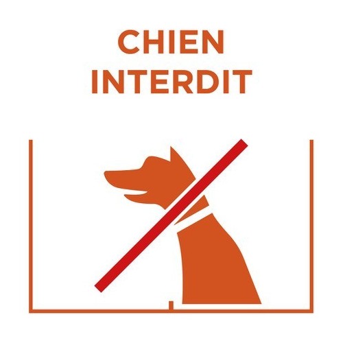 Panneau "chien interdit"
