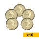 Lot de 10 médailles tennis en Or - 50 mm - NZ