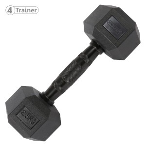 Haltère Hexagonale à l'unité - BL4CK 2,5KG - 4TRAINER