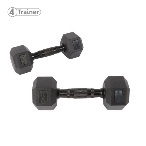 Haltère Hexagonale à l'unité - BL4CK 2,5KG - 4TRAINER