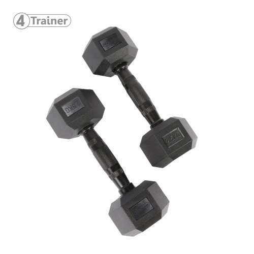 Haltère Hexagonale à l'unité - BL4CK 2,5KG - 4TRAINER