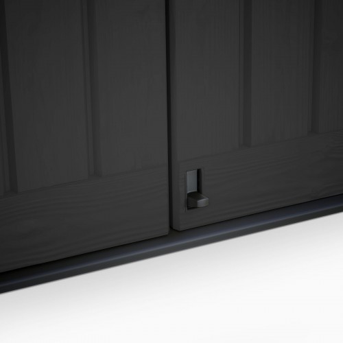 COFFRE EN RÉSINE MULTIFONCTIONS 2000L - NOIR & GRIS