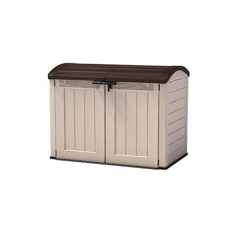 COFFRE JARDIN RÉSINE MULTIFONCTIONS 2000L - BEIGE