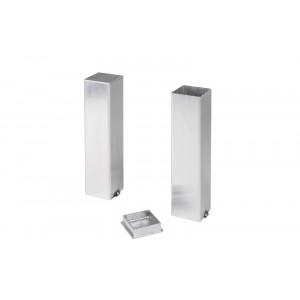 Fourreaux alu pour poteaux carrés dia.80mm