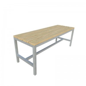 Banc joueur acier galvanisé / bois - Made in France