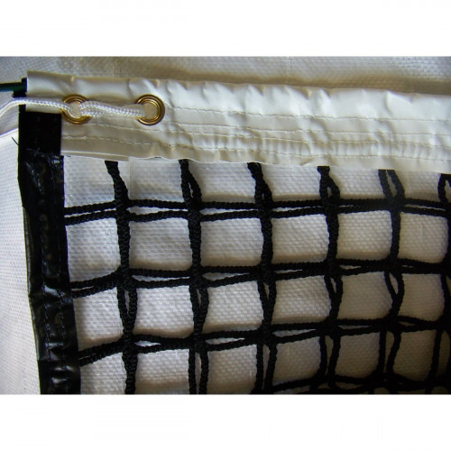 Filet de tennis 6 mailles doublées 45mm - Ø 4mm - Fabrication française - Livraison offerte
