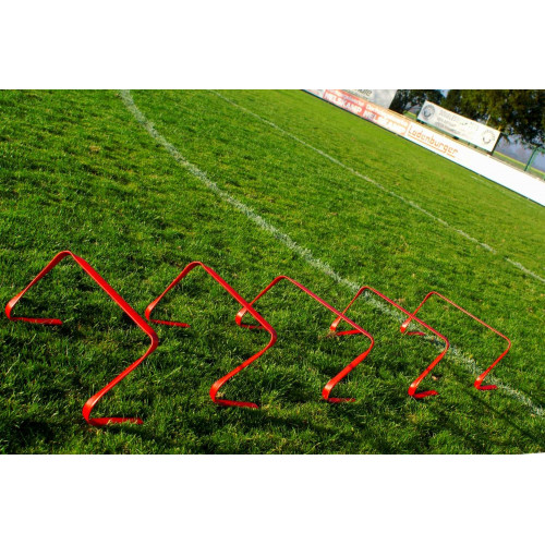 Lot de 5 haies souples - 23cm - Couleur Rouge