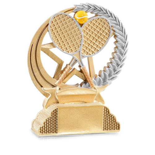 Trophée tennis en résine - 13 cm