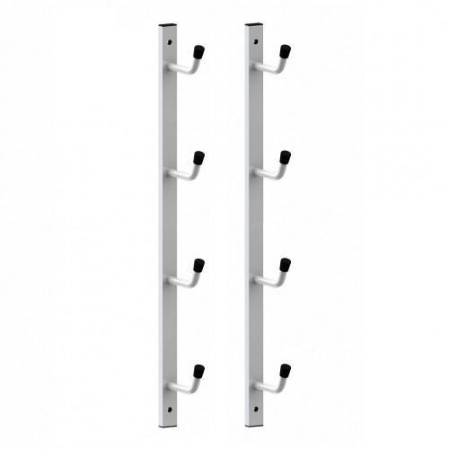 Râtelier mural de rangement pour 4 poteaux