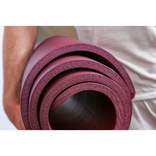 Tapis de Yoga OKO - Couleur Bordeaux - Epaisseur du tapis 1.5cm