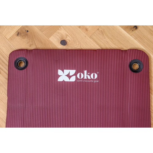 Tapis de Yoga OKO - Couleur Bordeaux - Epaisseur du tapis 1.5cm