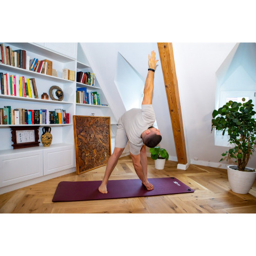 Tapis de Yoga OKO - Couleur Bordeaux - Epaisseur du tapis 1.5cm