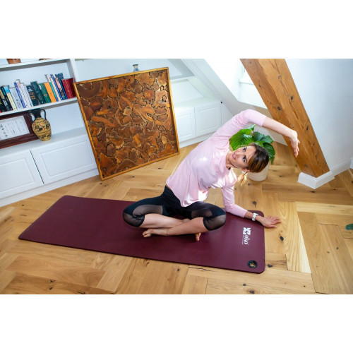 Tapis de Yoga OKO - Couleur Bordeaux - Epaisseur du tapis 1.5cm