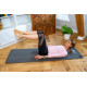 Tapis de yoga OKO - Couleur gris - Modèle avec oeillets pour facilité l'accroche !