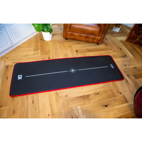 Tapis de yoga OKO - Epaisseur 1.5cm - Couleur noire et bordeaux