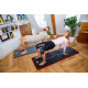 Tapis de yoga OKO - Epaisseur 1.5cm - Couleur noire et bordeaux