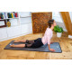 Tapis de yoga ultra confort OKO - Couleur gris - Epaisseur du tapis 0.8cm
