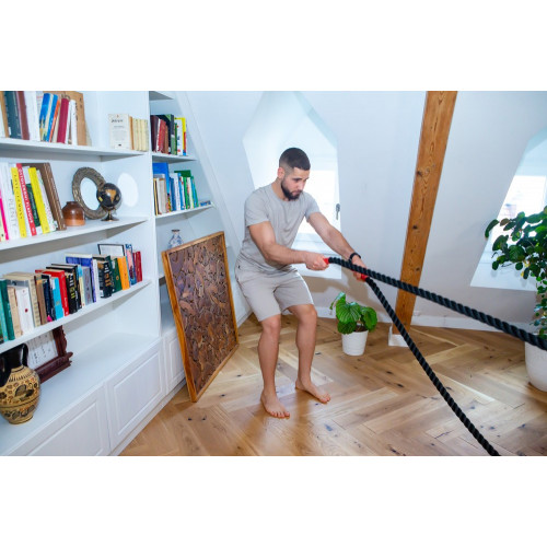 Corde ondulatoire 9m x 38mm - Fitness et musculation