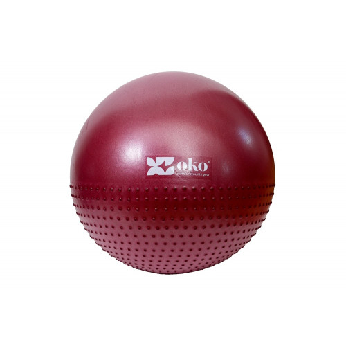 Gym ball 75cm OKO - Rouge - Ballon de fitness/grossesse