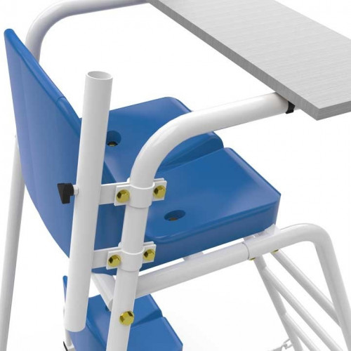 Tablette amovible pour chaise d'arbitre