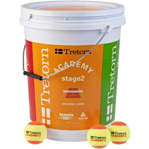 Baril de 72 balles Tretorn Academy Orange