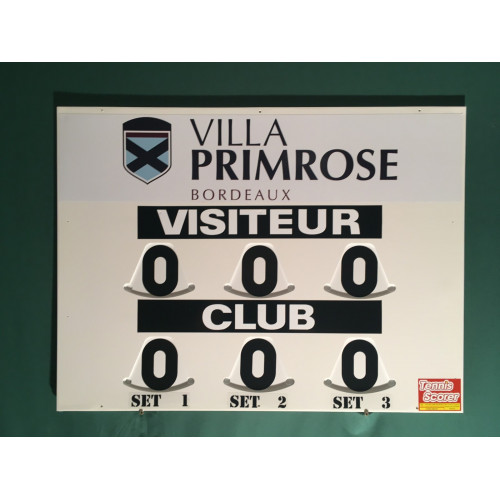 TABLEAU DE SCORE - MODELE COMPACT TENNIS + ADHÉSIF OFFERT - MADE IN FRANCE