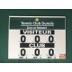 TABLEAU DE SCORE - MODELE COMPACT TENNIS + ADHÉSIF OFFERT - MADE IN FRANCE