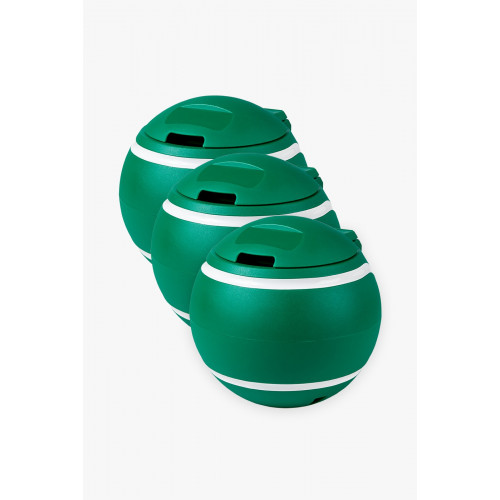 Lot de 3 Poubelles balles vertes