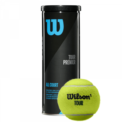 Tube de 3 Balles Wilson Tour Premier All Court