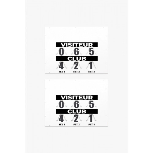 lot de 2  Marqueurs scores VW SPORTS M 80 x 60cm Made in France