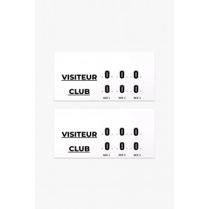 Lot de 2 Marqueurs scores VW SPORTS XL 120 x 60cm Made in France